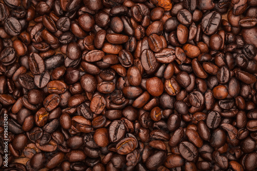 coffee beans background  texture