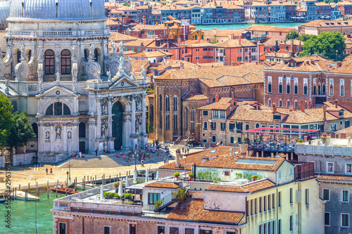 View of Basilica di Santa Maria della Salute in Venice  Italy