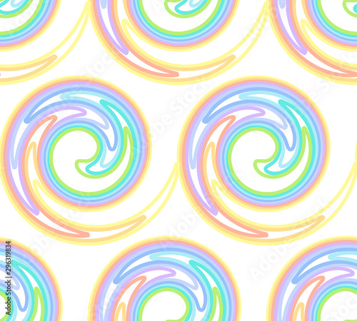 Seamless pattern with spirals