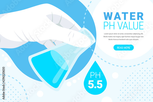 Water ph value concept