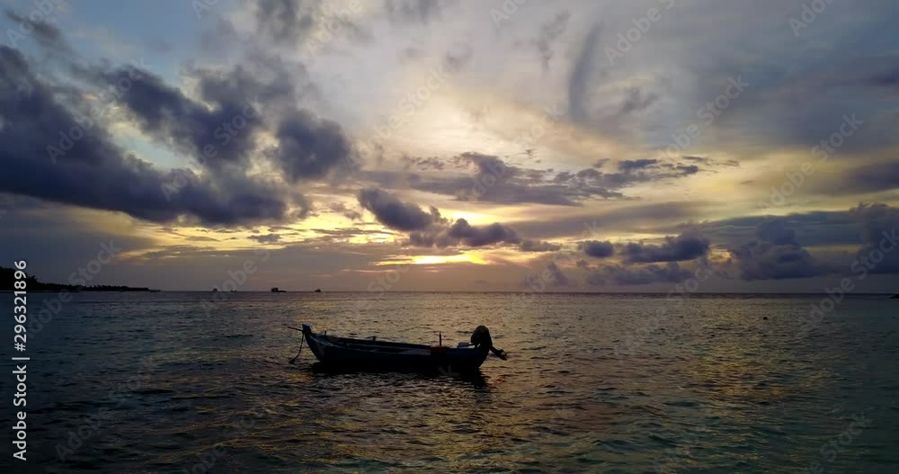 Yellow Sky as the sun goes down in the Caribbean Yellow Sky as the sun goes down in the Caribbean