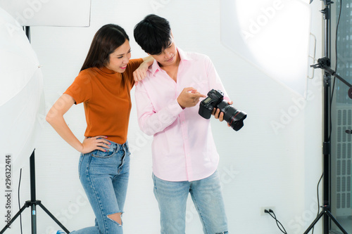 A couple photographer in studio