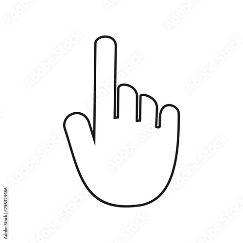 hand icon symbol vector illustration