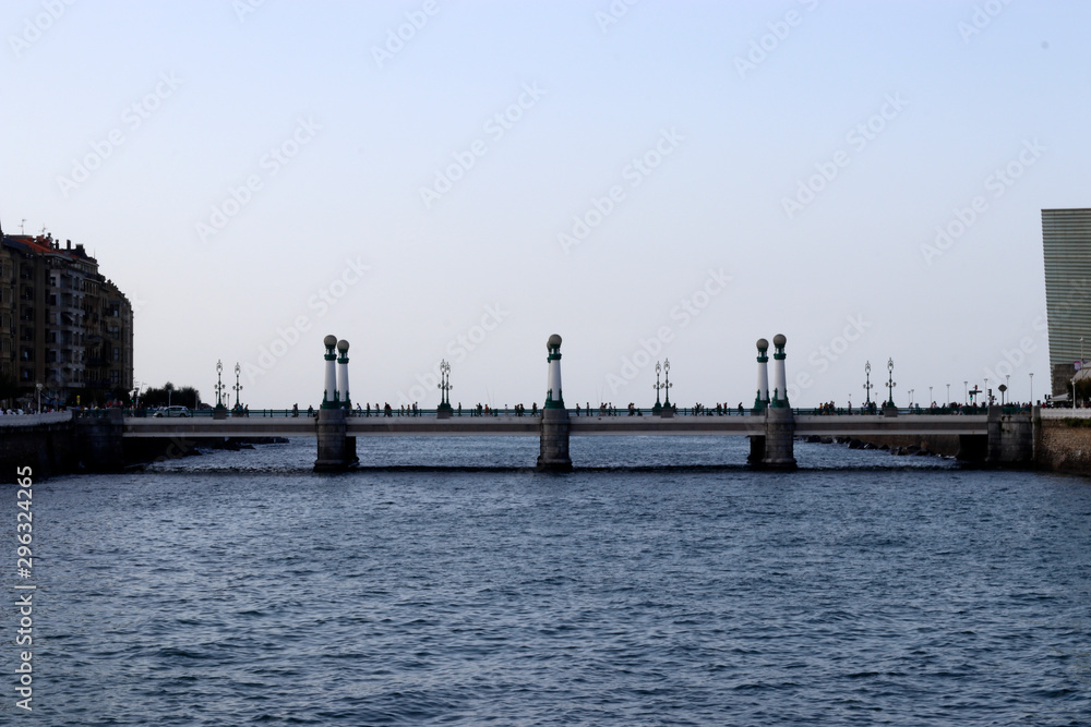 View of the estuary of San Sebastian