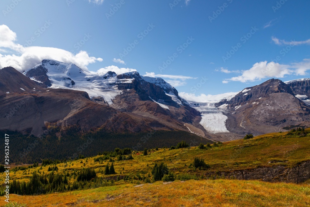 glacial landscape in the mountains