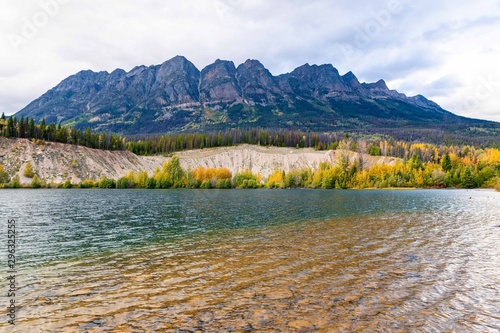 lake in mountains - Mount Robson