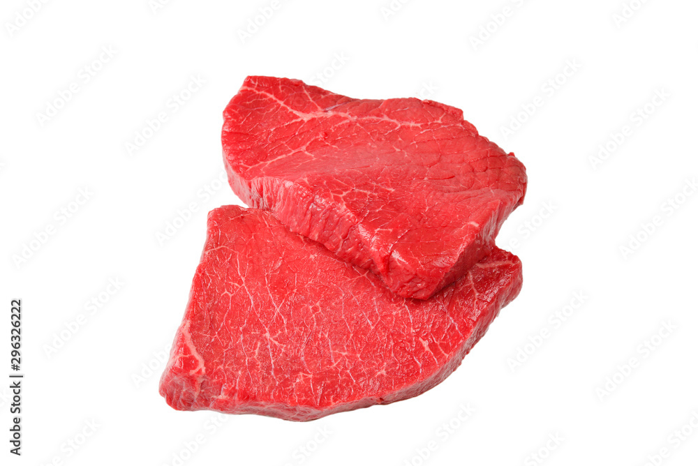 Fototapeta premium Beef steak isolated on white background.