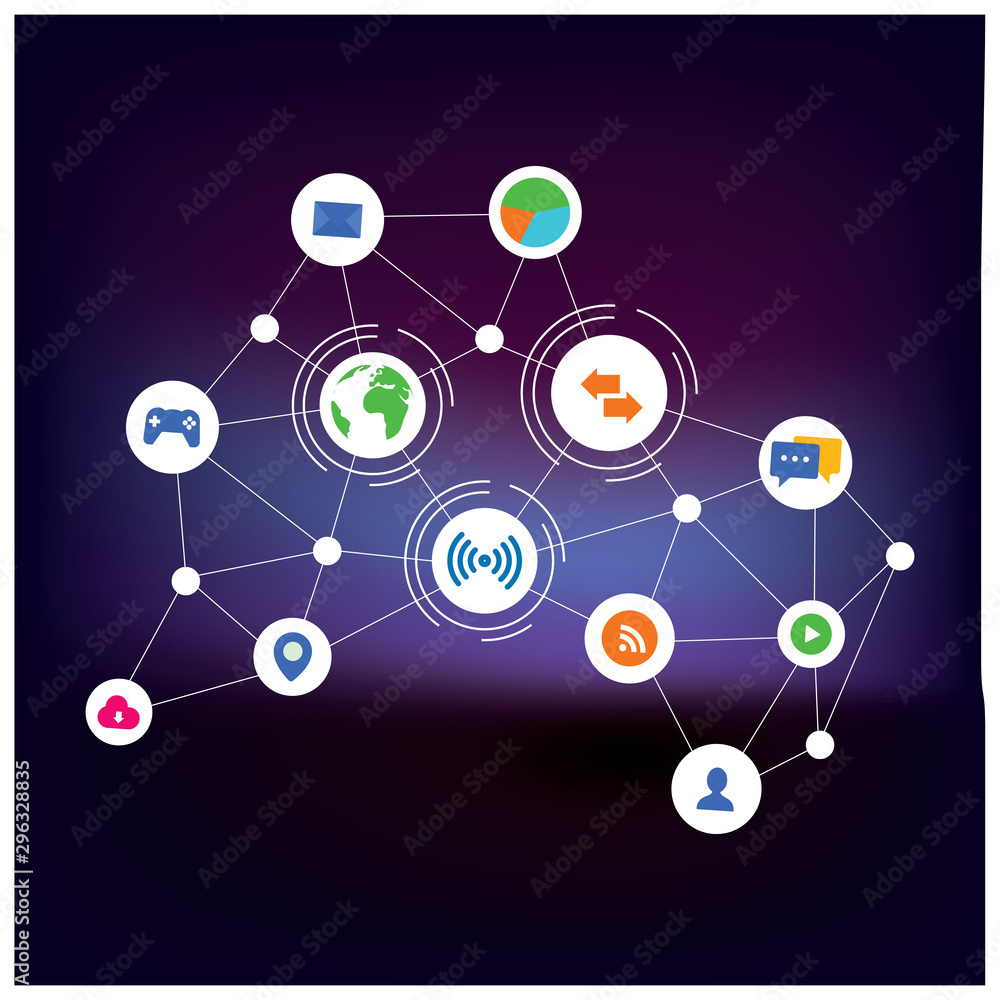 Social Network Concept stock Social Network Concept stock
