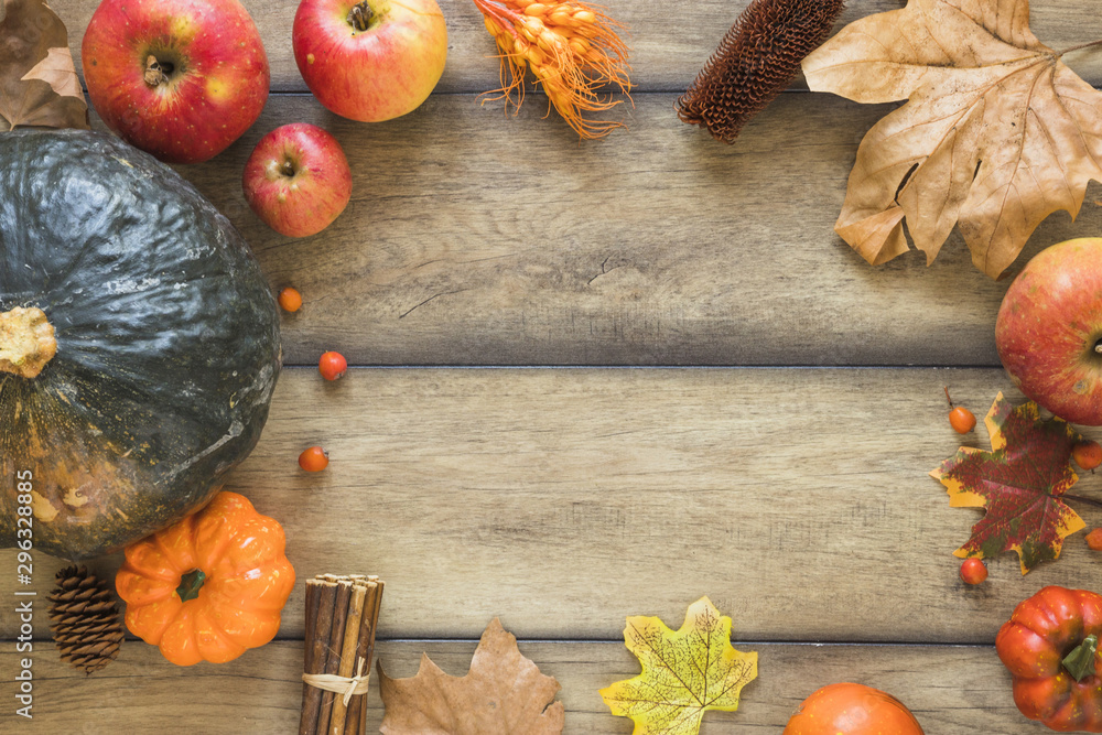 Vegetables and fruits on wood board Vegetables and fruits on wood board
