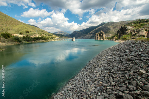 Water reservoir in Sierra Nevada, Spain