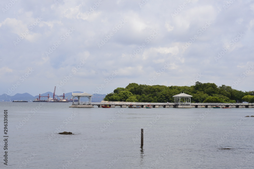 panoramic view of the port of miami