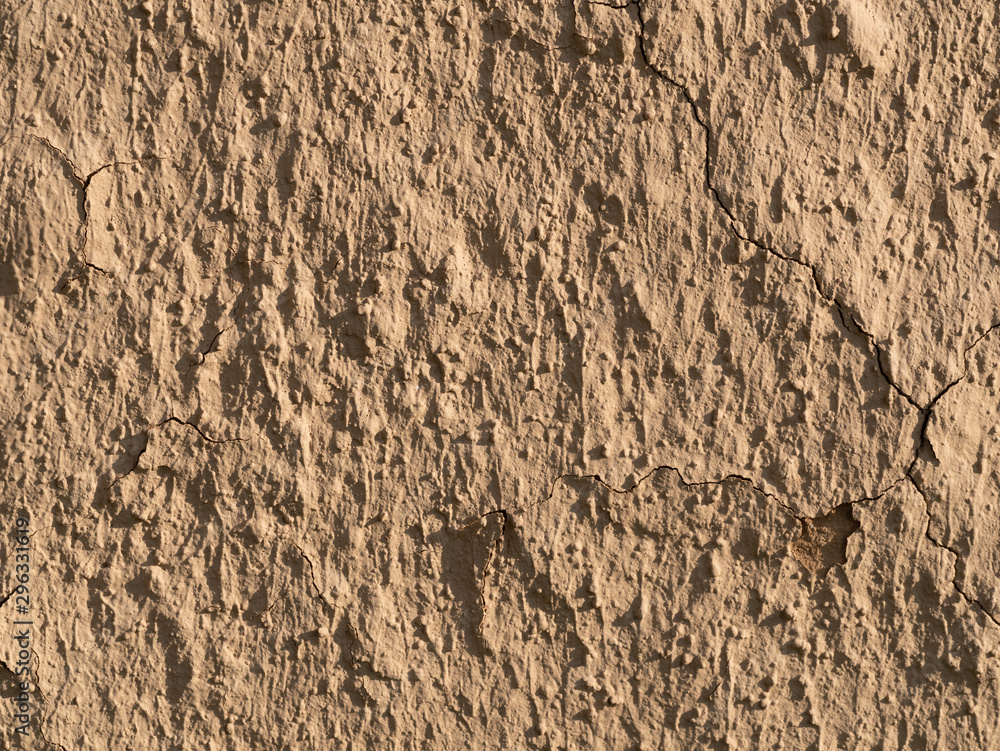Naklejka premium texture of a clay wall form a mud house