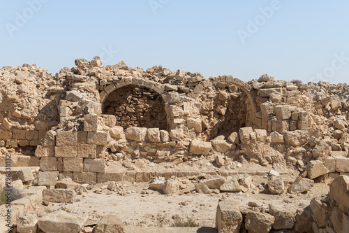 Ruins of the Nabataean city of Avdat, located on the incense road in the Judean desert in Israel. It is included in the UNESCO World Heritage List.