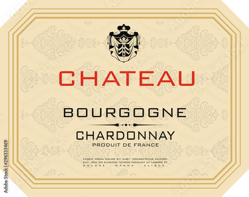 CHATEAU WINE LABEL AMARONE ITALIA RED CHARDONNAY FRANCE