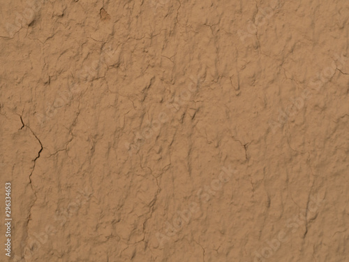 texture of a clay wall form a mud house