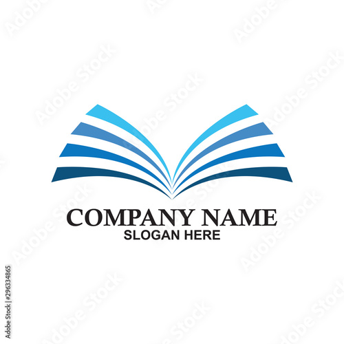 Wallpaper Mural smart learning education book shop store vector logo design template Torontodigital.ca