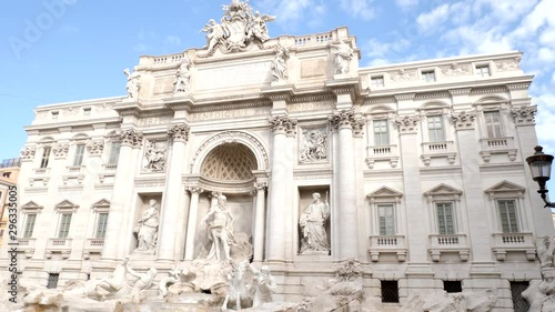 Trevi Fountain, Rome, Italy. 4K photo