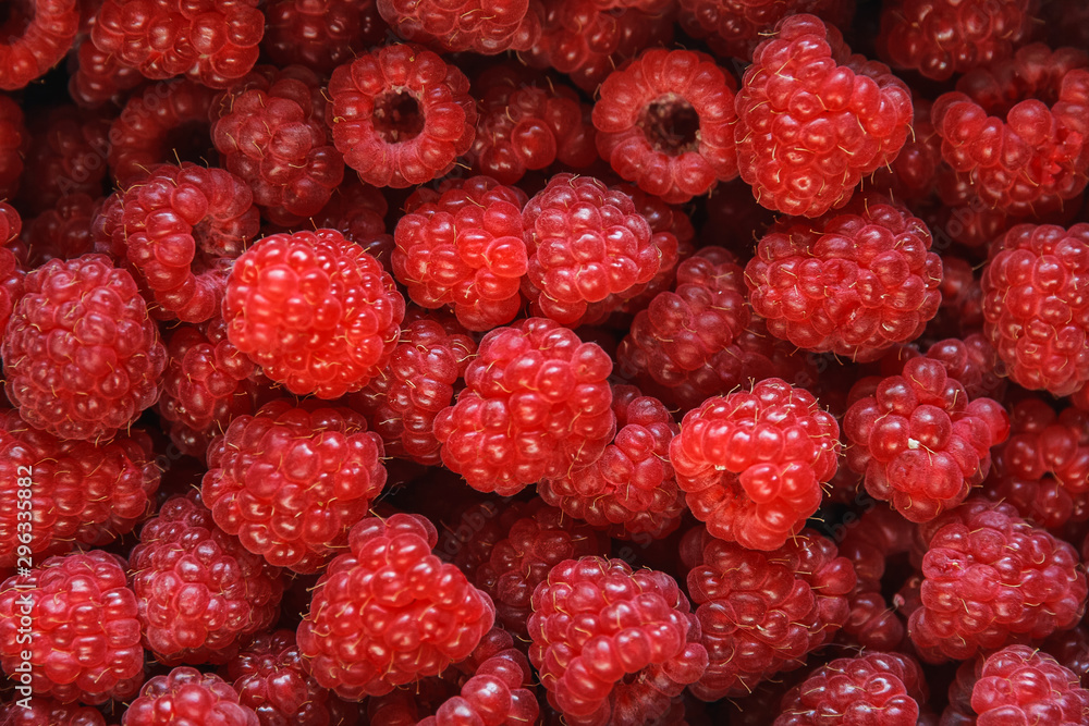 background of fresh ripe raspberries background of fresh ripe raspberries