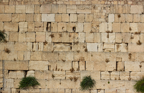 Western wall background holy place world famous heritage religion destination for every believer people in old city Jerusalem in Israel