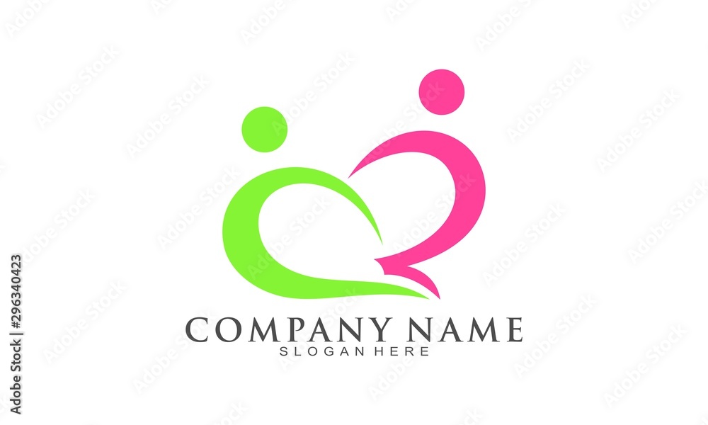 Couple vector logo Couple vector logo