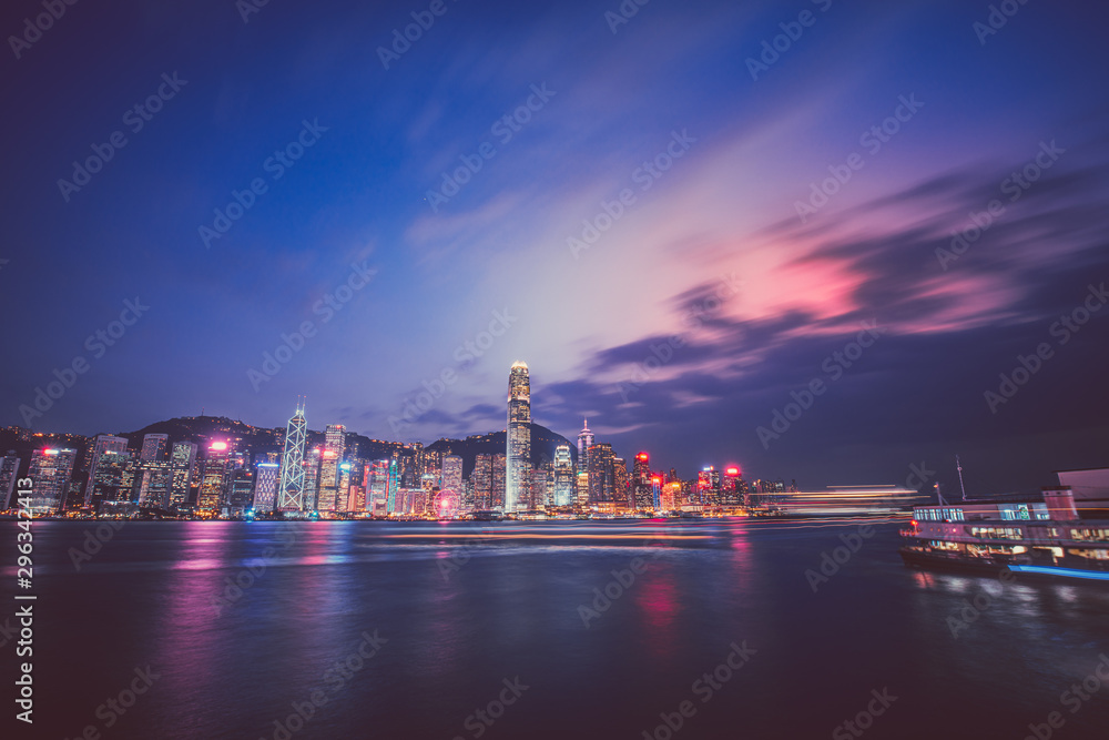 Obraz premium Hong Kong Victoria Harbor landscape