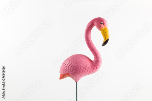 pink flamingo on a pink background