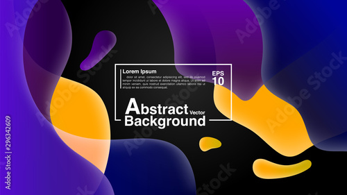 Background From Fluid Shapes Composition Concept. Lava Lamp Modern Background Abstract. Vector EPS 10