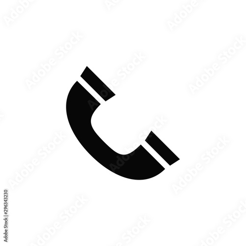 telephone icon trendy flat design