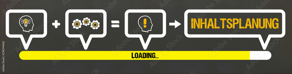 Fototapeta premium Inhaltsplanung 