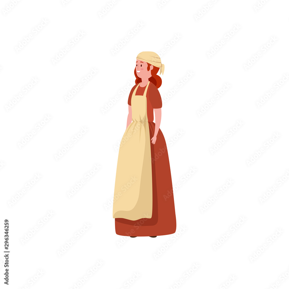 cinderella of fairytale avatar character vector illustration design