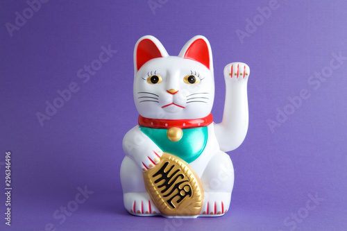 Cuadro en lienzo Colorful Maneki Nako