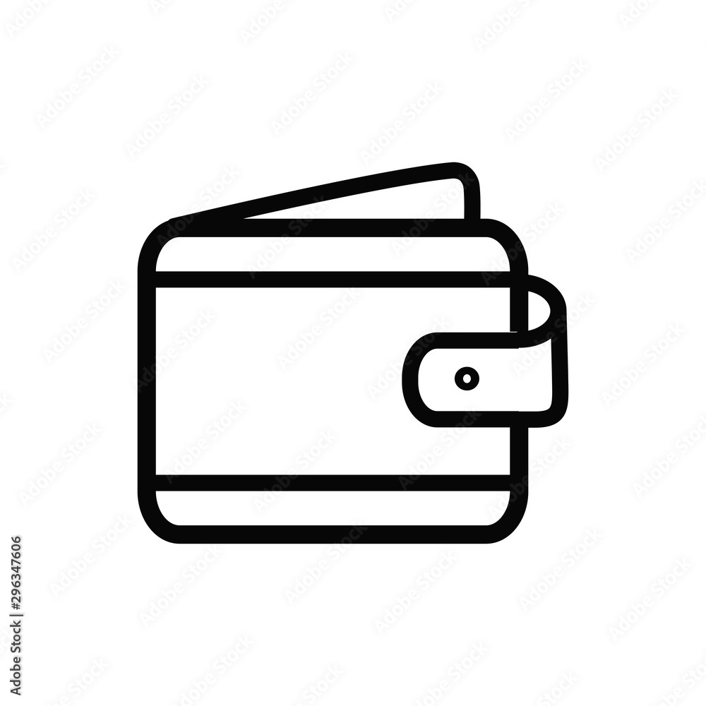 wallet icon in trendy flat design wallet icon in trendy flat design