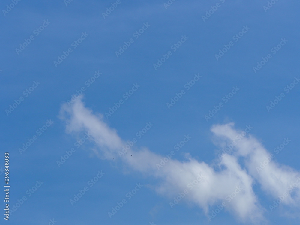 Stratocumulus white clouds in the blue sky natural background beautiful nature environment space for write Stratocumulus white clouds in the blue sky natural background beautiful nature environment space for write