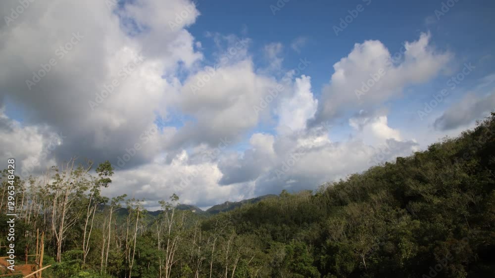 4k mountain landscape timelapse moving clouds on daytime. 4k mountain landscape timelapse moving clouds on daytime.