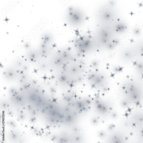 silver grey cloudscape vector background pattern with stars