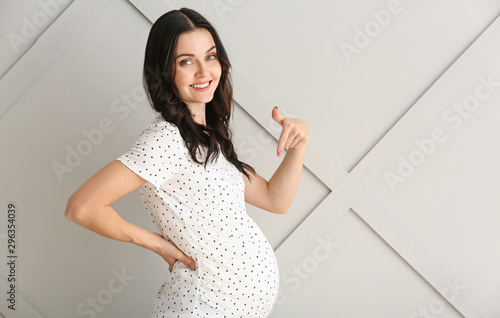 Beautiful young pregnant wo...