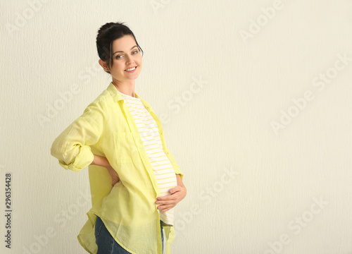 Beautiful young pregnant wo...