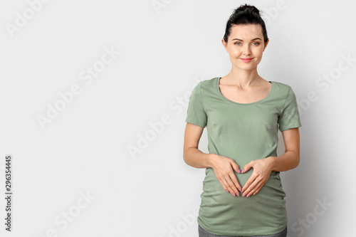 Beautiful young pregnant wo...