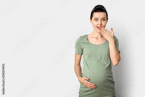 Beautiful surprised pregnan...