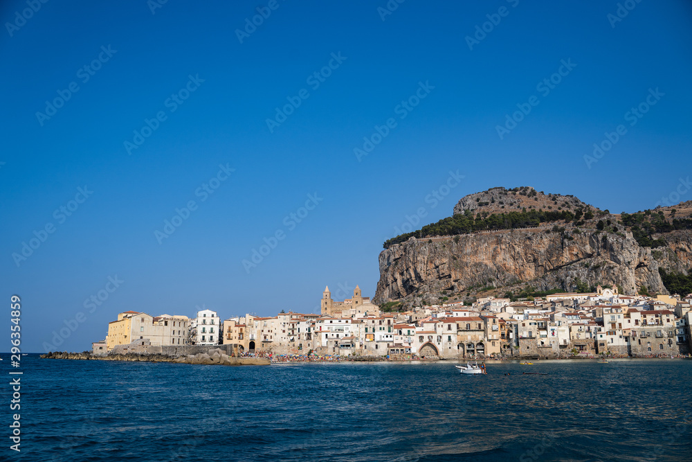 Vista di Cefalù, Palermo, Sicilia
