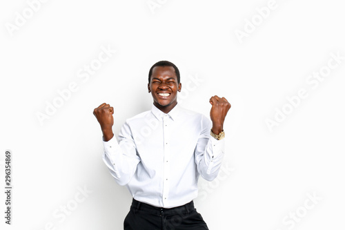 Happy African-American busi...