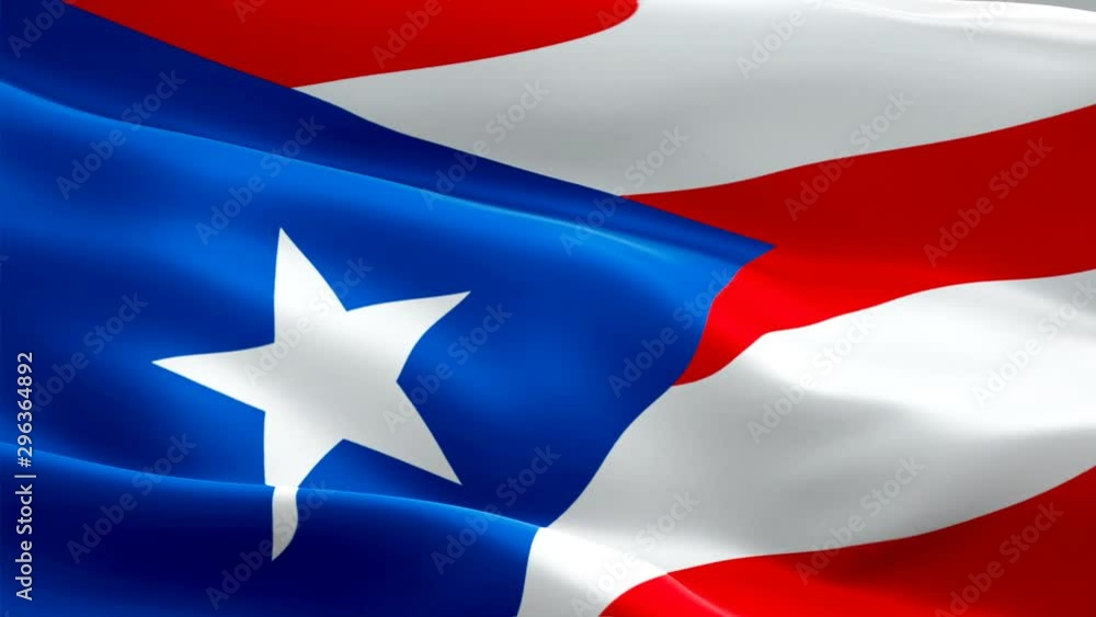Flag of Puerto Rico video waving in wind. Realistic US State Flag background. American Puerto Rico Flag Looping closeup 1080p Full HD 1920X1080 footage. Puerto Rico USA United States State flags/ Othe Flag of Puerto Rico video waving in wind. Realistic US State Flag background. American Puerto Rico Flag Looping closeup 1080p Full HD 1920X1080 footage. Puerto Rico USA United States State flags/ Othe