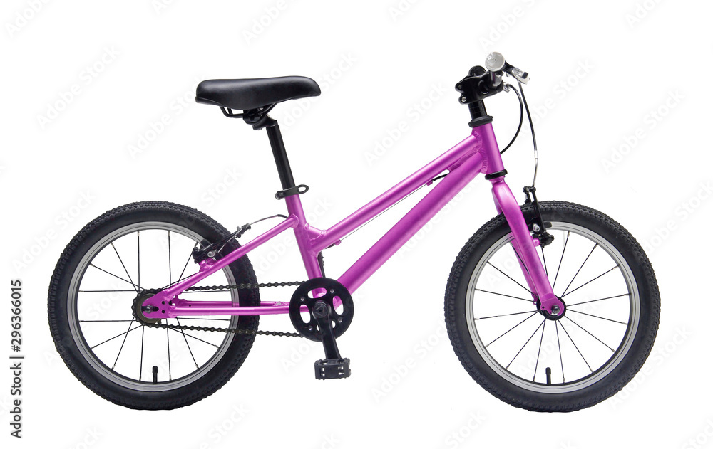 Isolated Kids Bicycle In Metallic Color Frame Isolated Kids Bicycle In Metallic Color Frame