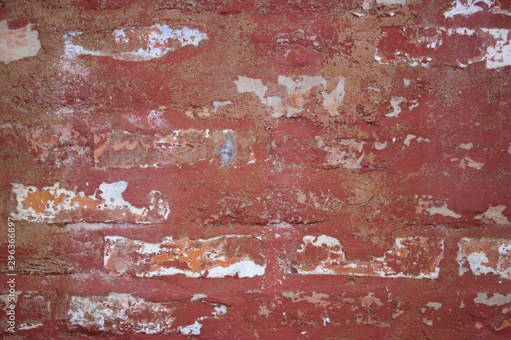 Brick texture in grunge style reddish brown Brick texture in grunge style reddish brown