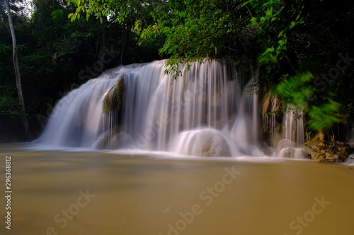 Erawan Waterfall at Kanchanaburi Thailand. Beutiful waterfall.