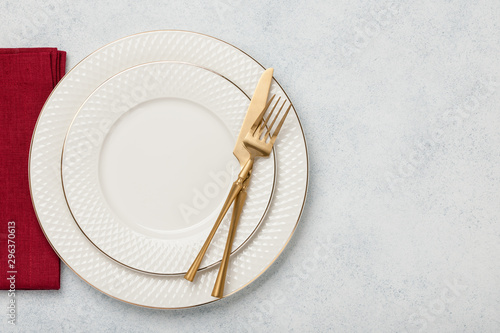 Holiday table setting