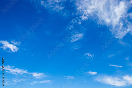 Sky with soft blue gradient and clouds