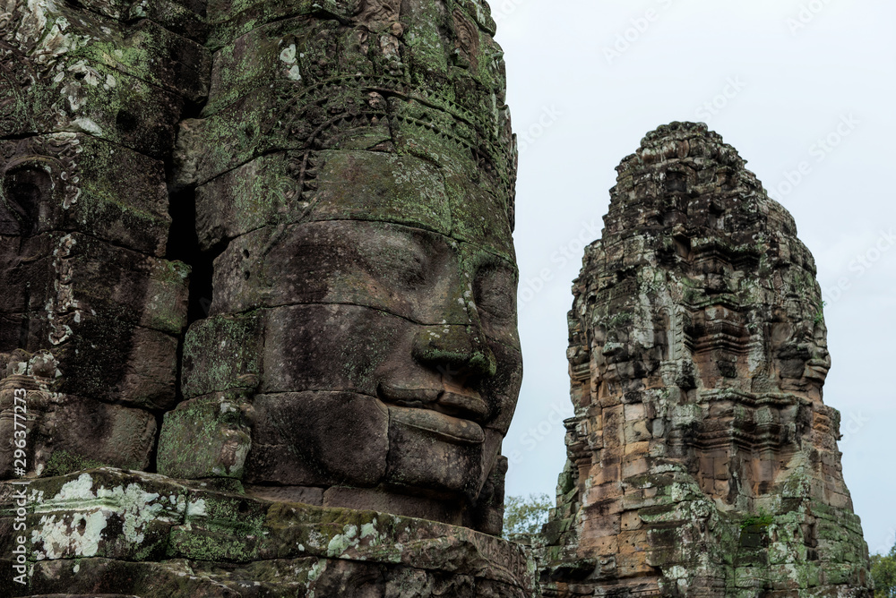 Bayon temple, Angkor Wat is a public place inSiam Reap, Cambodia.It is a beautiful ancient architecture. Bayon temple, Angkor Wat is a public place inSiam Reap, Cambodia.It is a beautiful ancient architecture.