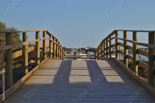 view on a bridge walkway