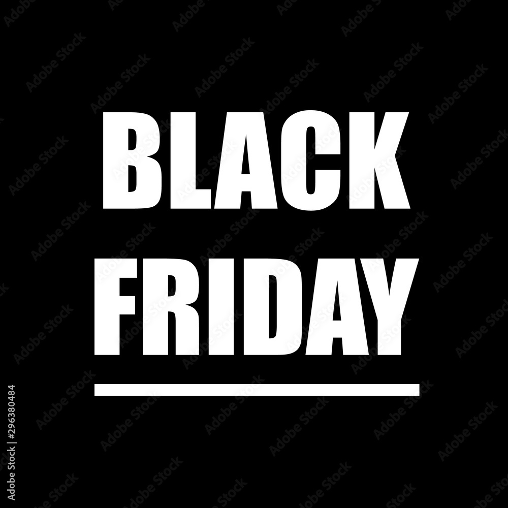 Black Friday banner background in flat style